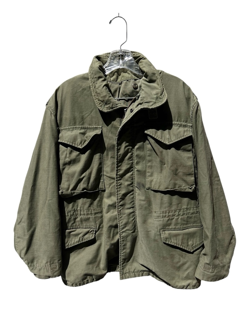 🌻VINTAGE 70s US Army Green Heavy Field Jacket Vietnam Era Military Men's